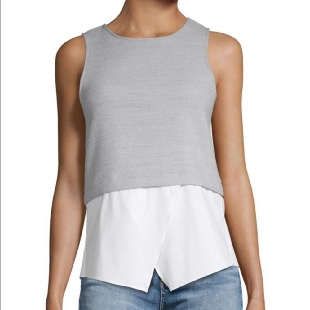 Saks Fifth Avenue Two-Fer Pullover Top